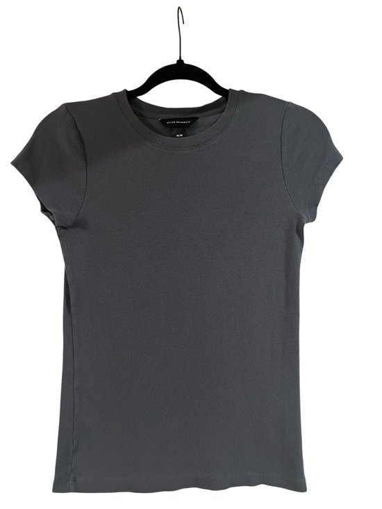 Club Monaco Tops - Club Monaco Blue Gray Slim Fit Casual Minimalist Crewneck Tee- L